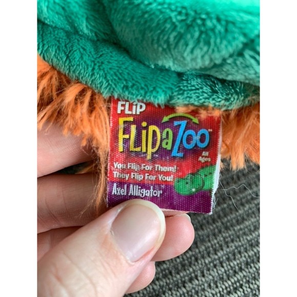 Flip A Zoo Alligator Bear Plush Stuffed Toy EUC - Picture 8 of 9